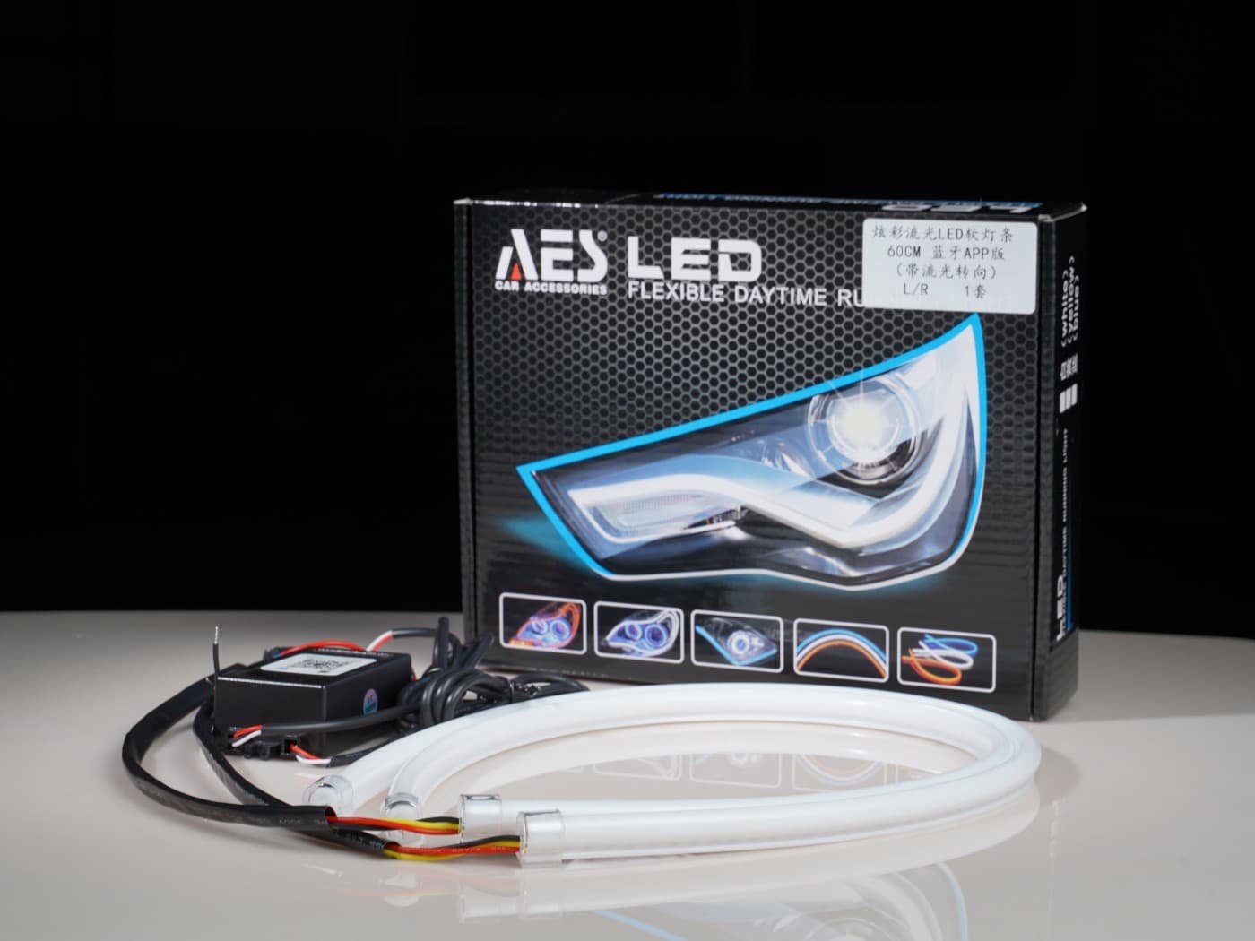 ไฟเส้น AES  DRL RGB + ไฟเลี้ยวในตัว